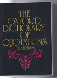 Oxford Dictionary Of Quotations  - second hand דני ספרים