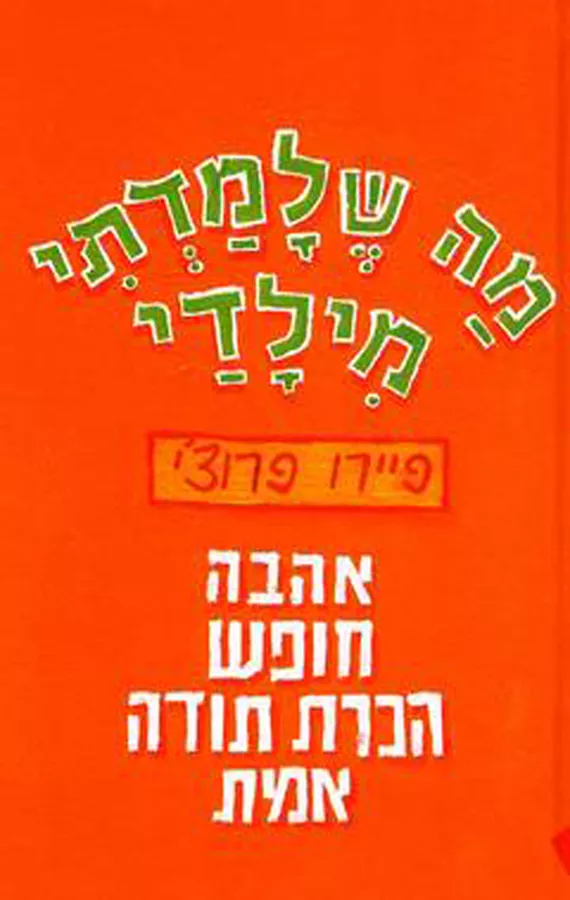 מה שלמדתי מילדי - יד שניה